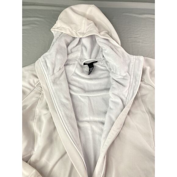 Kirkland Soft Shell Hooded Jacket Fleece Lined White Womens Sz XXL READ - Picture 2 of 3